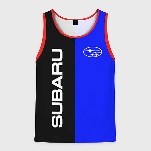 Мужская майка без рукавов SUBARU / 3D-Красный – фото 1