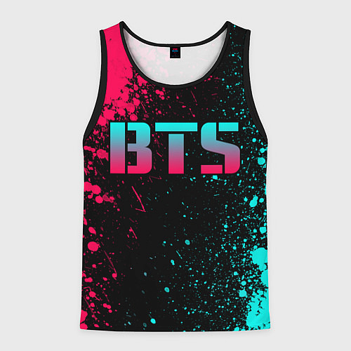 Мужская майка без рукавов BTS / 3D-Черный – фото 1