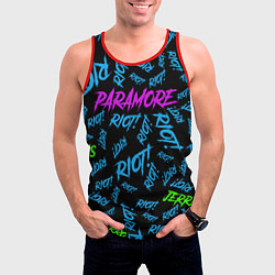 Майка-безрукавка мужская Paramore RIOT!, цвет: 3D-красный — фото 2