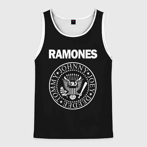 Мужская майка без рукавов RAMONES / 3D-Белый – фото 1