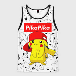 Майка-безрукавка мужская ПИКАЧУ, цвет: 3D-черный