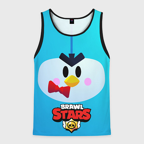 Мужская майка без рукавов Brawl Stars Penguin / 3D-Черный – фото 1