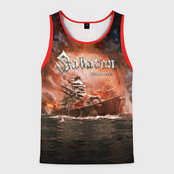 Майка-безрукавка мужская Sabaton, цвет: 3D-красный
