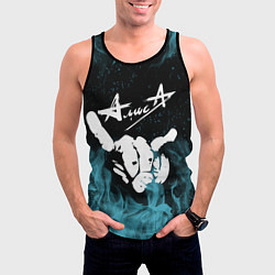 Майка-безрукавка мужская Алиса, цвет: 3D-черный — фото 2