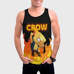 Майка-безрукавка мужская BRAWL STARS CROW, цвет: 3D-черный — фото 2