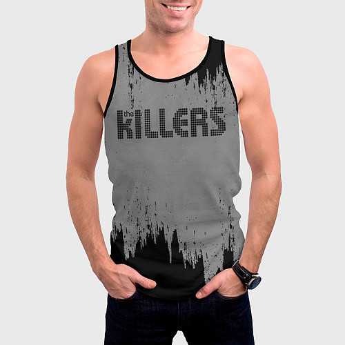 Мужская майка без рукавов The Killers Logo / 3D-Черный – фото 3