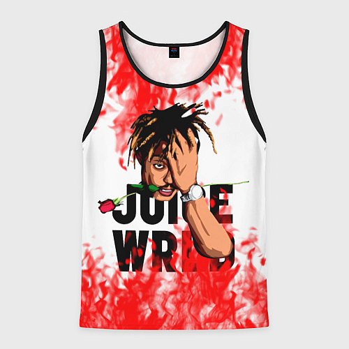 Мужская майка без рукавов Juice WRLD / 3D-Черный – фото 1