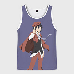 Майка-безрукавка мужская Ranpo Edogawa, цвет: 3D-белый