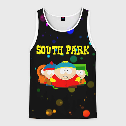 Мужская майка без рукавов South Park / 3D-Белый – фото 1