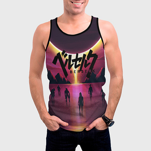 Мужская майка без рукавов BERSERK / 3D-Черный – фото 3