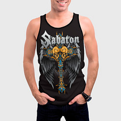 Майка-безрукавка мужская SABATON, цвет: 3D-черный — фото 2