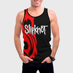 Майка-безрукавка мужская Slipknot 7, цвет: 3D-черный — фото 2