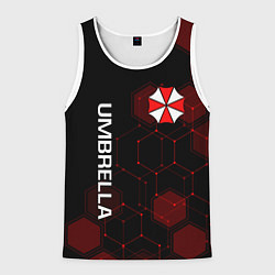 Майка-безрукавка мужская UMBRELLA CORP, цвет: 3D-белый