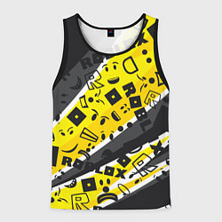 Майка-безрукавка мужская Roblox, цвет: 3D-черный