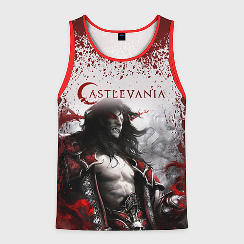 Мужская майка без рукавов Castlevania / 3D-Красный – фото 1