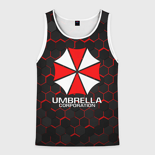 Мужская майка без рукавов UMBRELLA CORP / 3D-Белый – фото 1