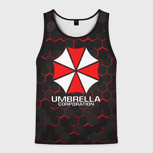 Мужская майка без рукавов UMBRELLA CORP / 3D-Черный – фото 1