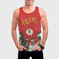 Майка-безрукавка мужская The Killers, цвет: 3D-красный — фото 2