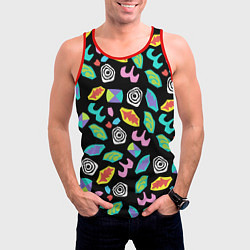 Майка-безрукавка мужская Очень странные дела, цвет: 3D-красный — фото 2