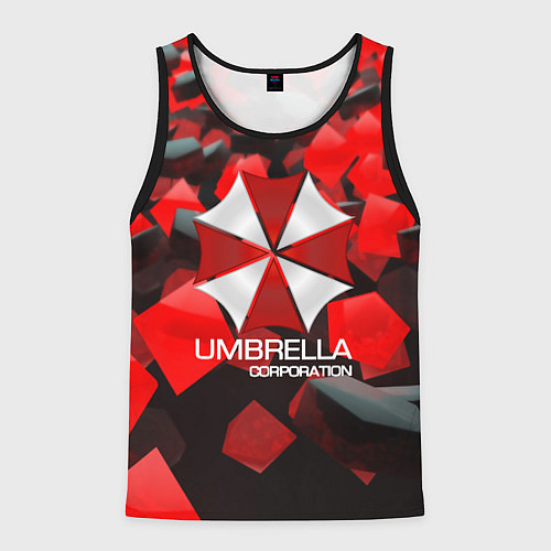 Мужская майка без рукавов Umbrella Corp / 3D-Черный – фото 1