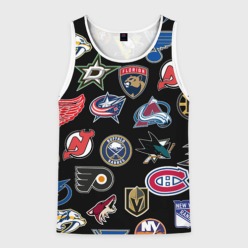 Мужская майка без рукавов NBA PATTERN / 3D-Белый – фото 1