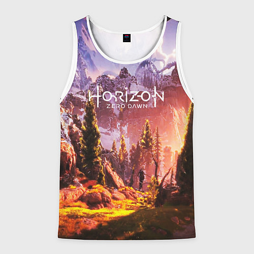 Мужская майка без рукавов Horizon Zero Dawn / 3D-Белый – фото 1