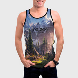 Майка-безрукавка мужская Horizon Zero Dawn, цвет: 3D-черный — фото 2