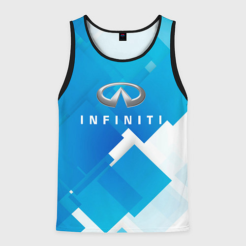 Мужская майка без рукавов Infiniti / 3D-Черный – фото 1