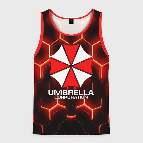 Мужская майка без рукавов UMBRELLA CORP / 3D-Красный – фото 1