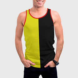 Майка-безрукавка мужская BLACK YELLOW, цвет: 3D-красный — фото 2