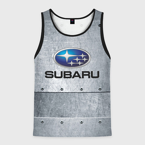 Мужская майка без рукавов SUBARU / 3D-Черный – фото 1