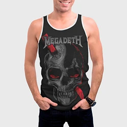 Майка-безрукавка мужская Megadeth, цвет: 3D-белый — фото 2