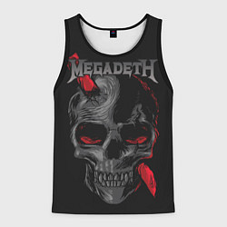 Майка-безрукавка мужская Megadeth, цвет: 3D-черный