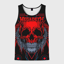 Майка-безрукавка мужская Megadeth, цвет: 3D-черный