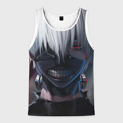 Майка-безрукавка мужская TOKYO GHOUL, цвет: 3D-белый