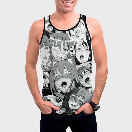 Мужская майка без рукавов АХЕГАО / 3D-Черный – фото 3