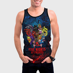 Майка-безрукавка мужская Five Nights At Freddys, цвет: 3D-черный — фото 2
