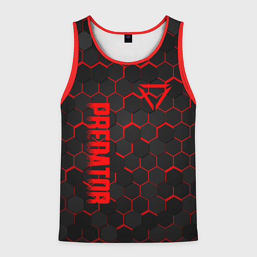 Мужская майка без рукавов PREDATOR / 3D-Красный – фото 1