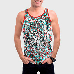 Майка-безрукавка мужская Vault Boy красныйсиний, цвет: 3D-красный — фото 2