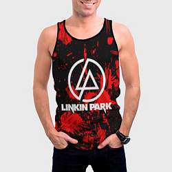 Майка-безрукавка мужская Linkin Park, цвет: 3D-черный — фото 2