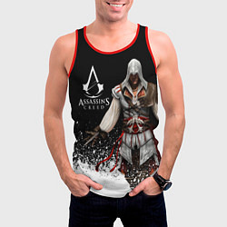 Майка-безрукавка мужская Assassin’s Creed 04, цвет: 3D-красный — фото 2