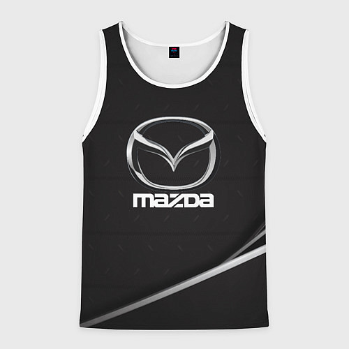 Мужская майка без рукавов MAZDA / 3D-Белый – фото 1