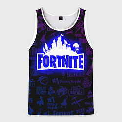 Майка-безрукавка мужская FORTNITE, цвет: 3D-белый