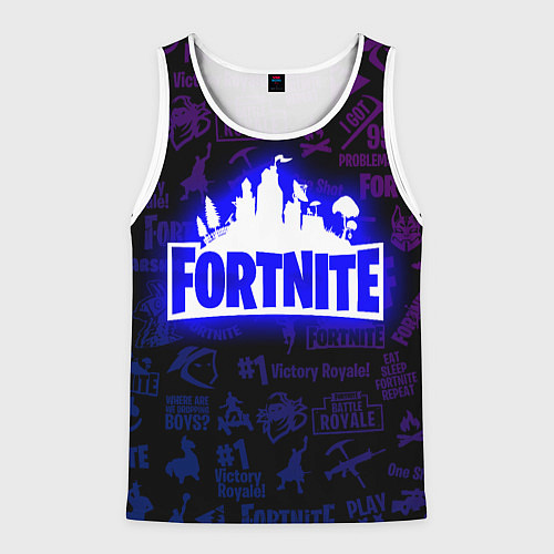 Мужская майка без рукавов FORTNITE / 3D-Белый – фото 1