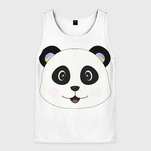 Мужская майка без рукавов Panda / 3D-Белый – фото 1