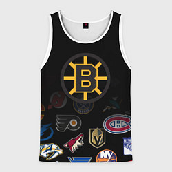 Майка-безрукавка мужская NHL Boston Bruins Z, цвет: 3D-белый