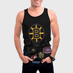 Майка-безрукавка мужская NHL Boston Bruins Z, цвет: 3D-черный — фото 2
