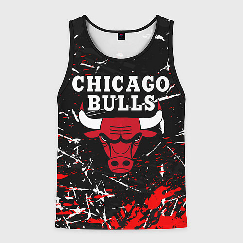 Мужская майка без рукавов CHICAGO BULLS / 3D-Черный – фото 1