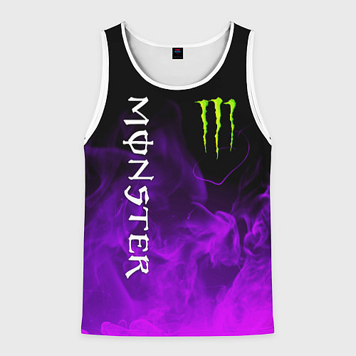 Мужская майка без рукавов MONSTER ENERGY / 3D-Белый – фото 1