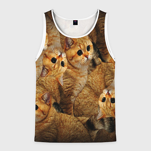 Мужская майка без рукавов КОТЯТУШКИ / 3D-Белый – фото 1